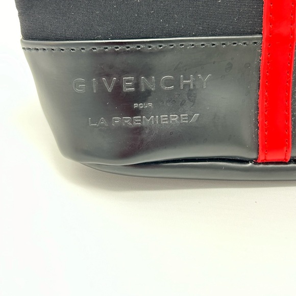 Givenchy Air France's La Première bag cosmetic pouch amenity black red Rare - Picture 8 of 15